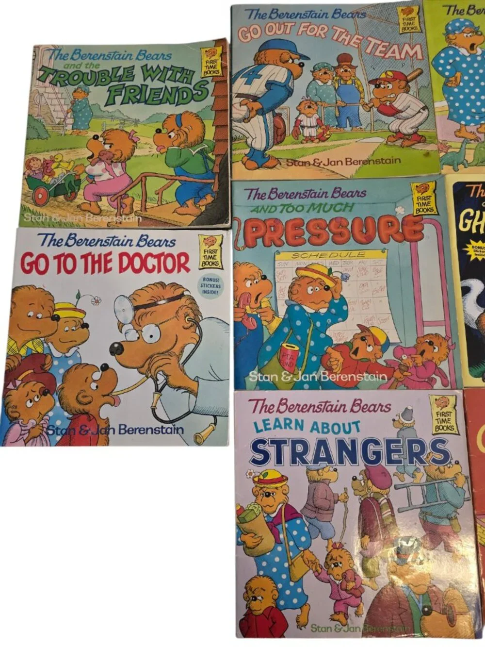 Vintage Berenstain Bears Book Lot 1980s First Time Books Stan & Jan Softcover 10